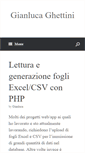 Mobile Screenshot of gianlucaghettini.net